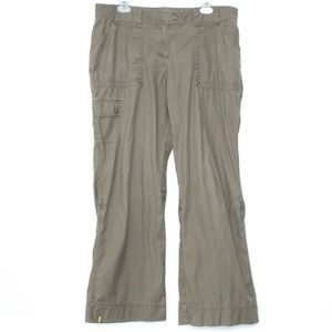 Lole Womens Pants Roll Up Brown 12 J2